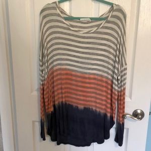 Peach love long sleeve top